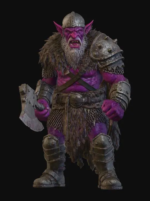 3D model for Violet Warbringer