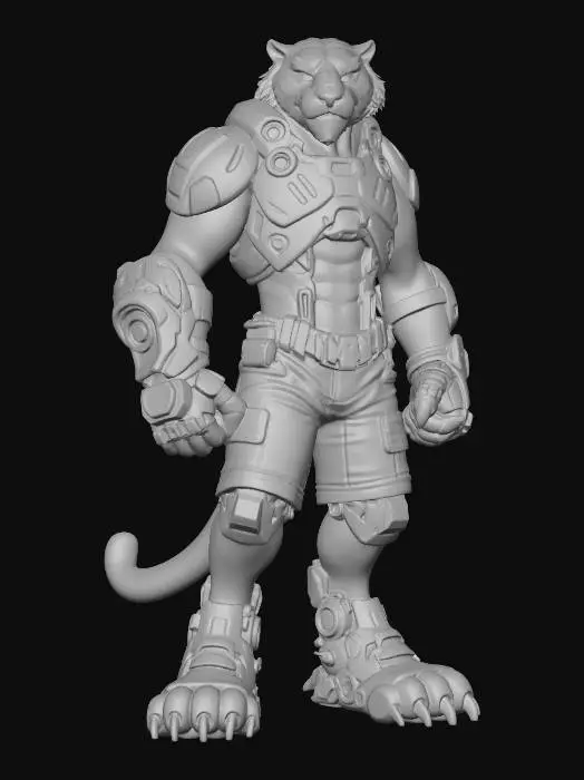 3D model for Blue Tiger Vanguard