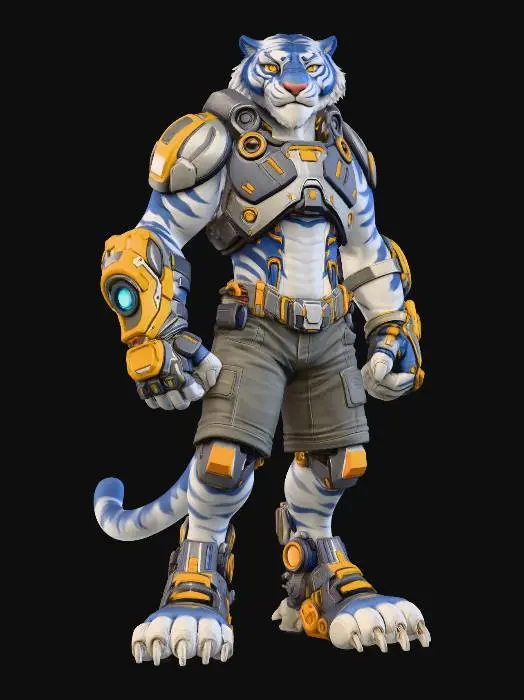 3D model for Blue Tiger Vanguard