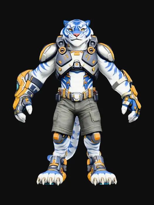 3D model for Blue Tiger Vanguard