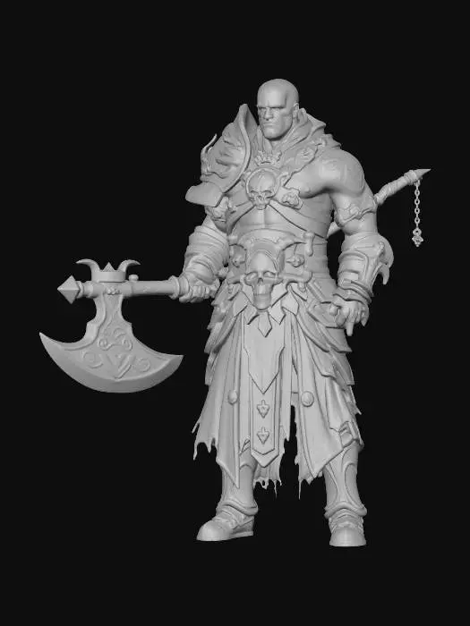 3D model for Skullbound Warlord