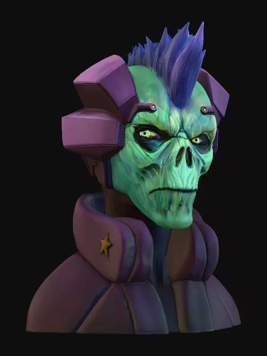3D model for Neon Skull Vanguard