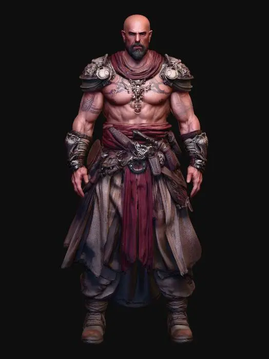 3D model for Crimson Warlord