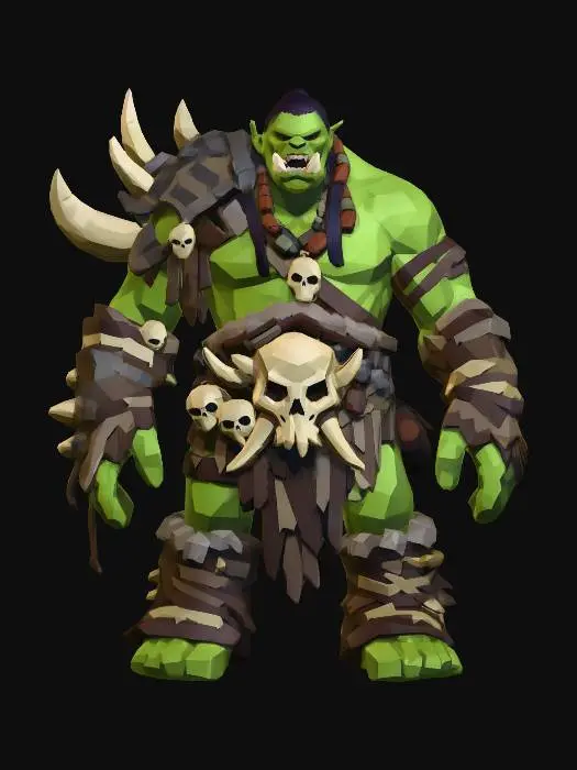 3D model for Skullbound Warlord
