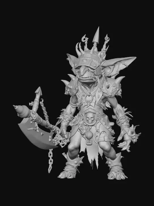 3D model for Skullhelm Warlord of the Ashen Horde