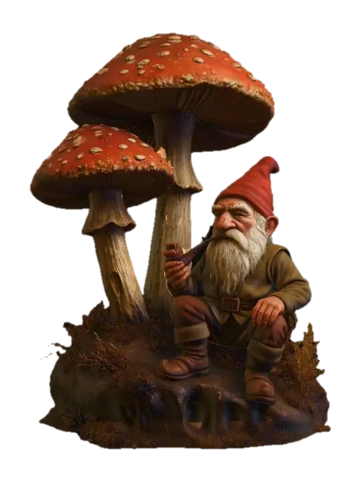 The Mushroom Hermit - Art 的 AI 生成 3D 模型