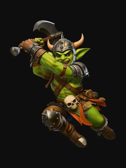 3D model for Orc Berserker