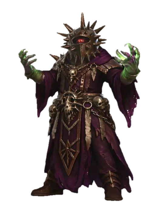 Ironspike Necromancer - Spike 3D model, vytvořený pomocí AI