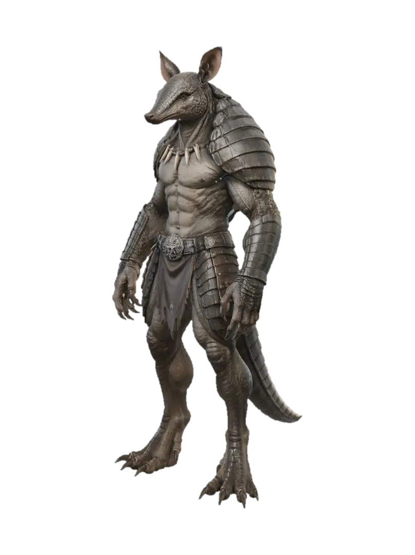Ironclad Dragon Knight 3D model, vytvořený pomocí AI