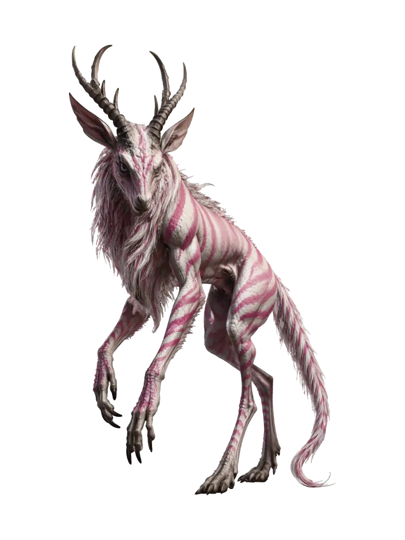 Pink Stripe Dragon - Flying का AI द्वारा बनाया गया 3D मॉडल