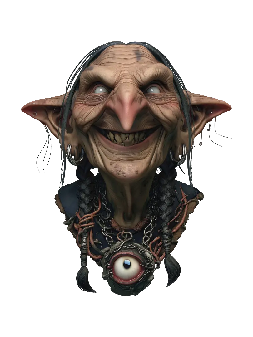 โมเดล 3D ของ Eyebound Goblin - Demonic สร้างโดย AI