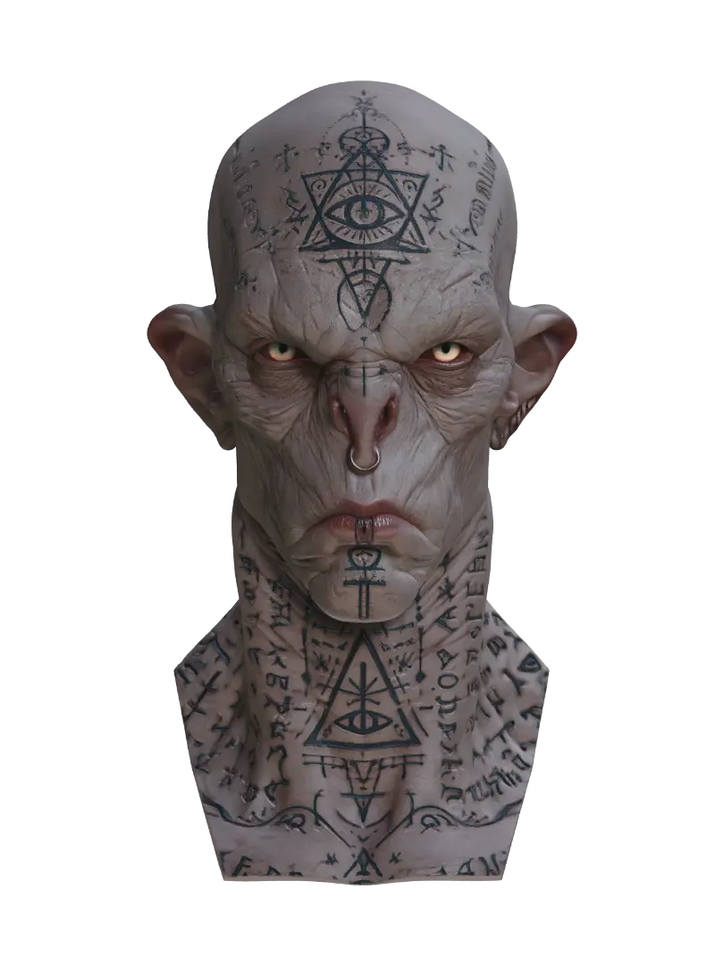 Nareth - Oracle 3D model, vytvořený pomocí AI