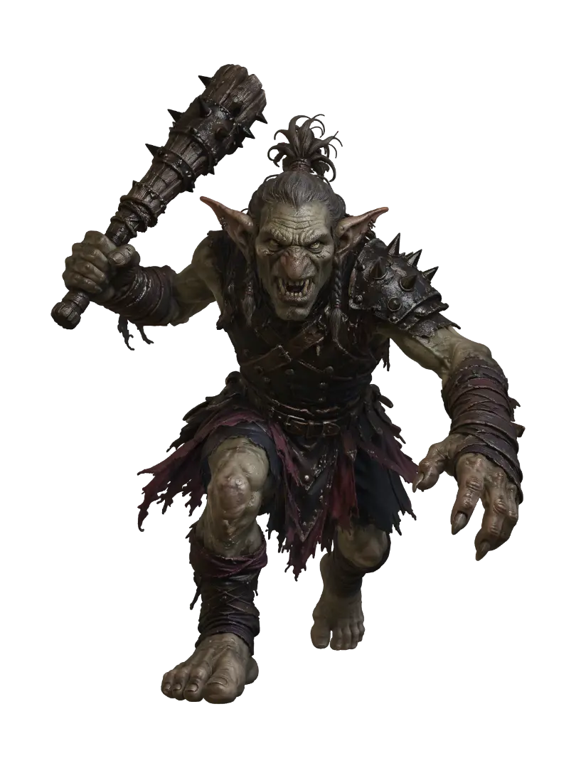 Krazag, Dustfang Chieftain - Warlord AI 생성 3D 모델