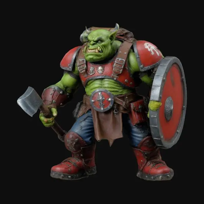 3D model for ork from warhammer 40k