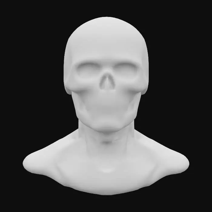 3D model for Cybernetic Skull
