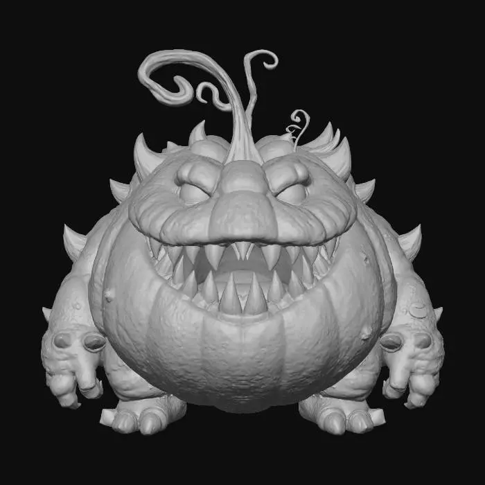3D model for Grinning Gourd Monster, #villain#