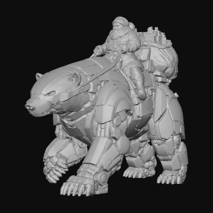 3D model for Santa's Robotic Polar Express, #Christmas2025#