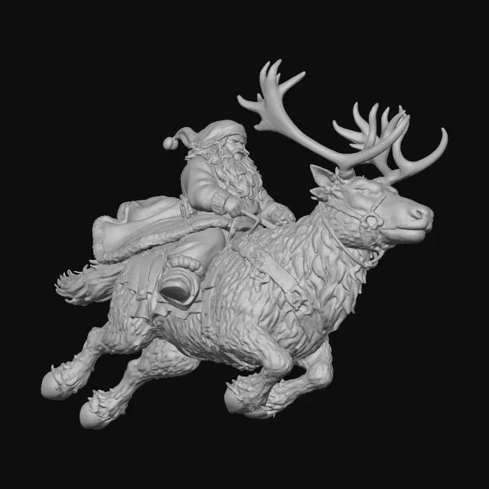 3D model for Santa's Majestic Ride, #Christmas2025#