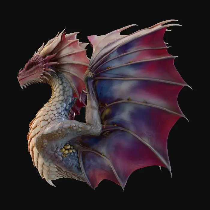 3D model for Majestic Dragon Sculpture