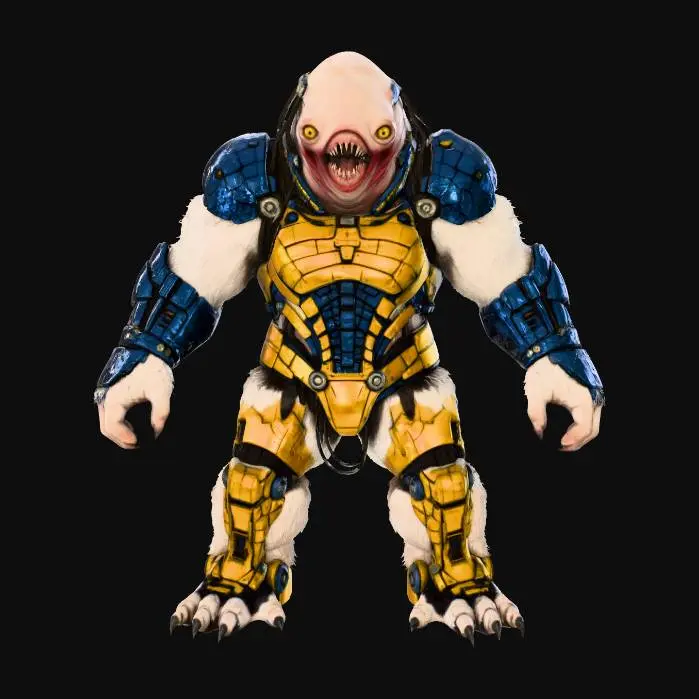 3D model for Cybernetic Yeti Warrior