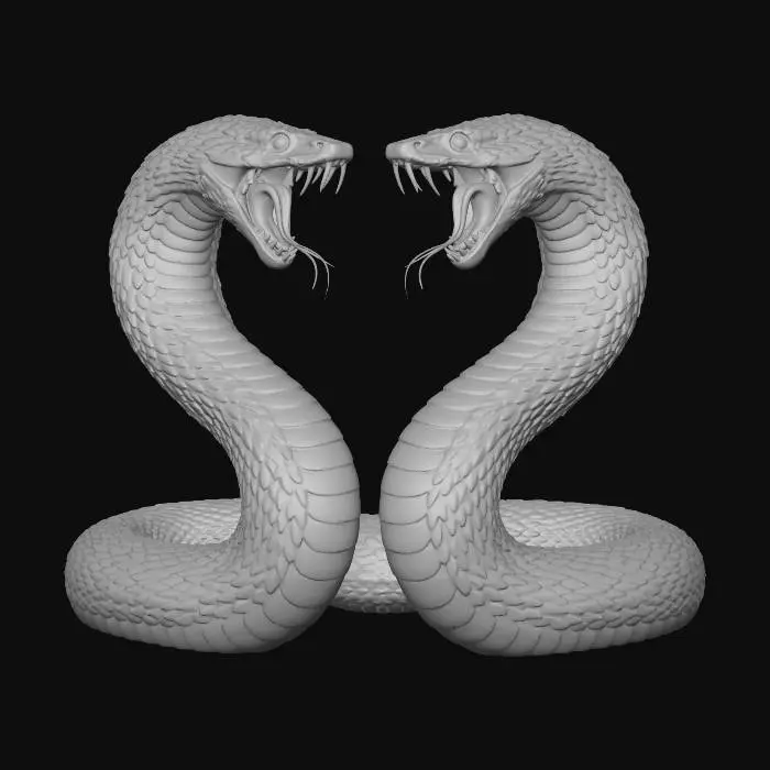 3D model for Golden Serpents Duo