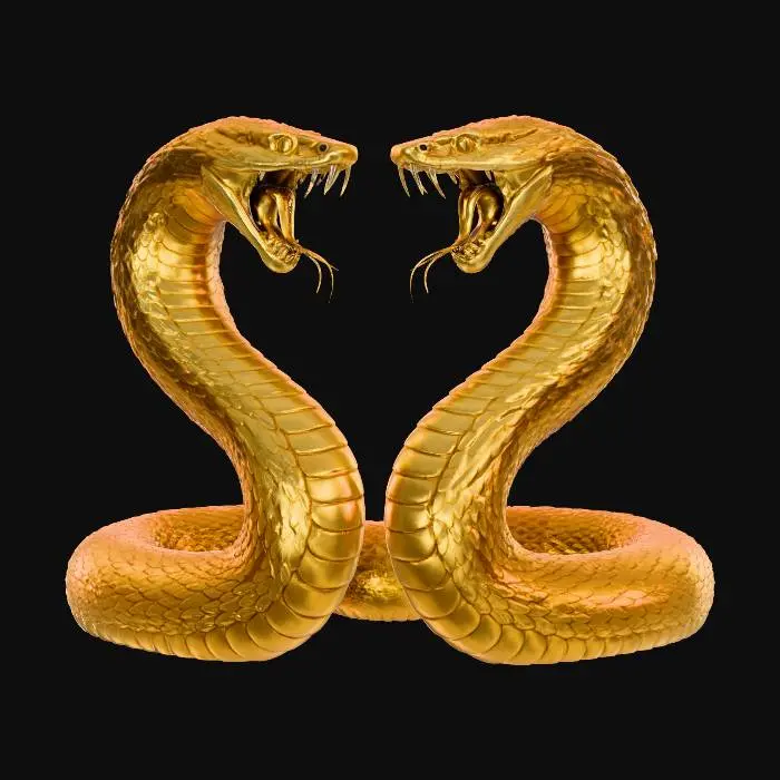 3D model for Golden Serpents Duo