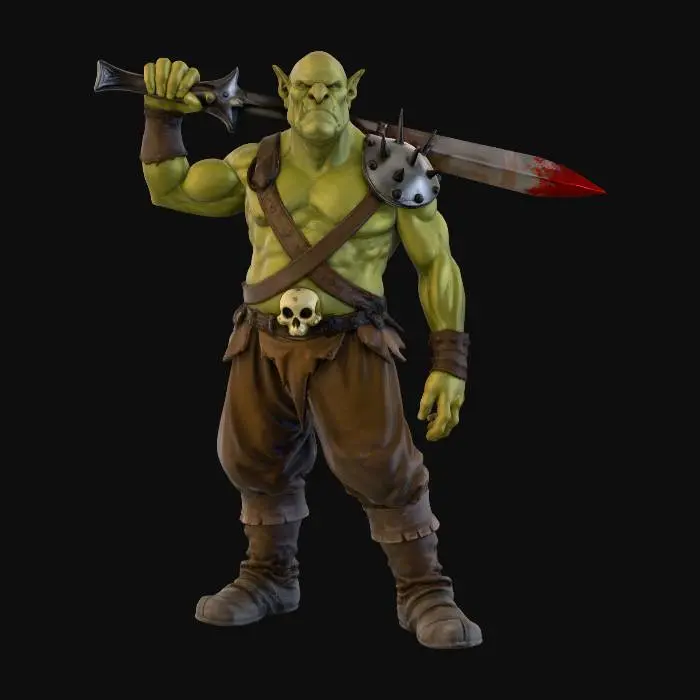 3D model for Orc Warrior