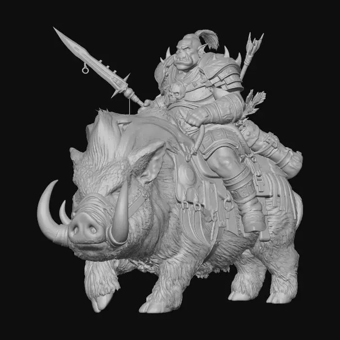 3D model for Warboar Warlord