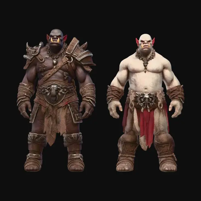 3D model for Twin Orc Warlords