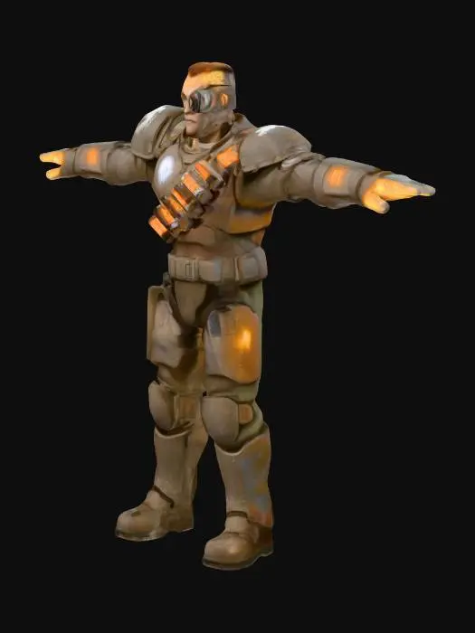 3D model for Space Pirate GunMan