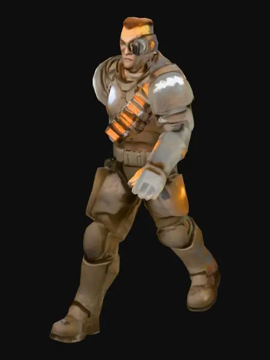 3D model for Space Pirate GunMan