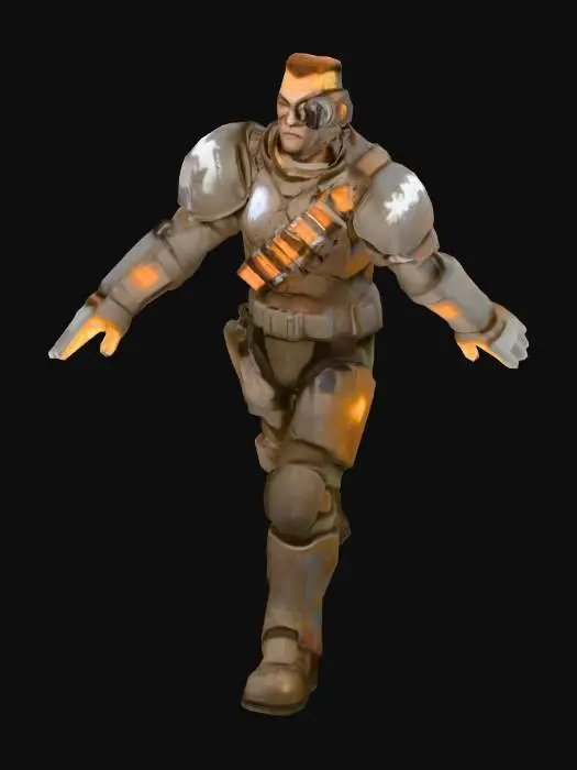 3D model for Space Pirate GunMan