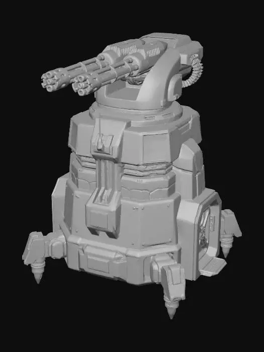 3D model for Minigun Tower