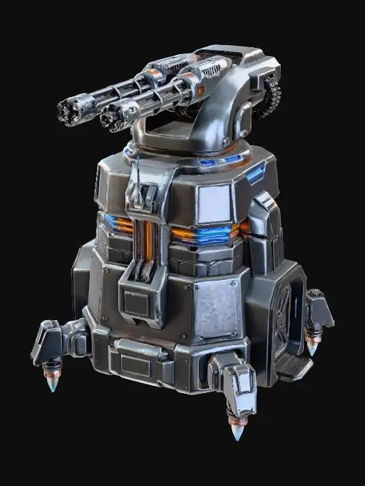 3D model for Minigun Tower