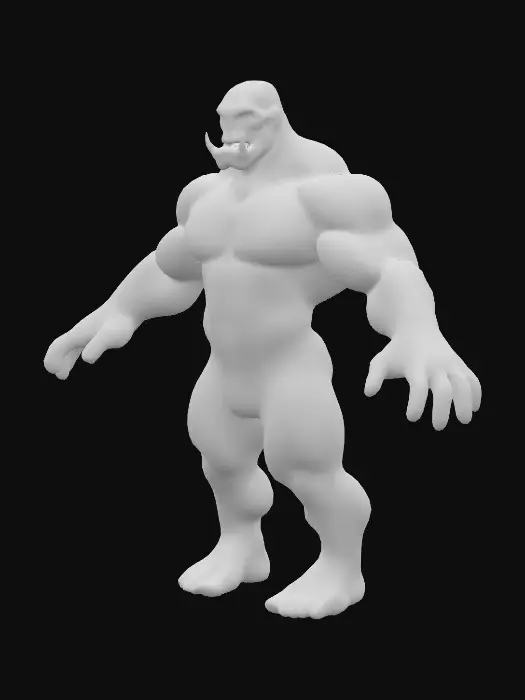 3D model for Orc base 1