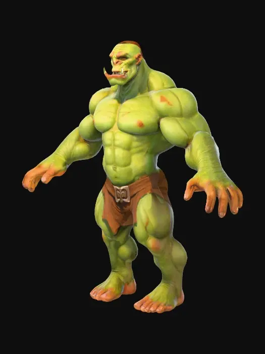 3D model for Orc base 1