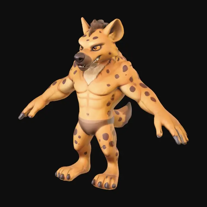 3D model for Hyena_Warrior_0814160733_generate