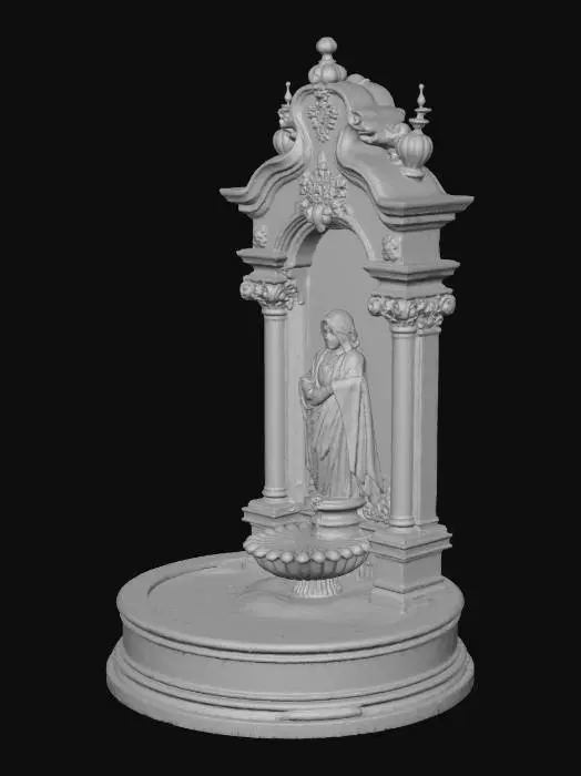 3D model for old funtain , luxe style, mansion style