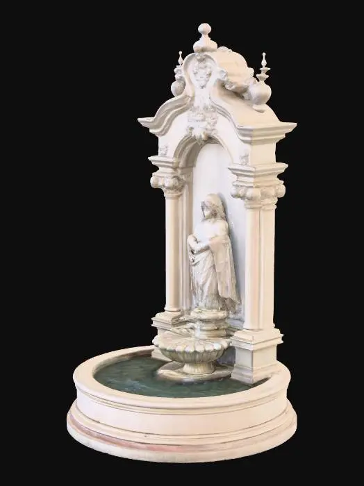 3D model for old funtain , luxe style, mansion style