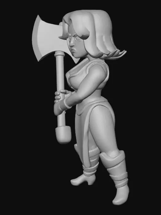 3D model for Axe Warrior