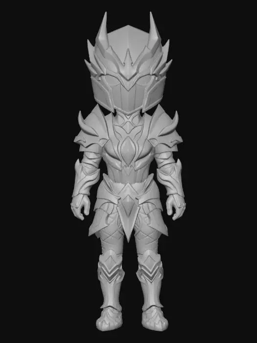 3D model for Crimson Obsidian Knight