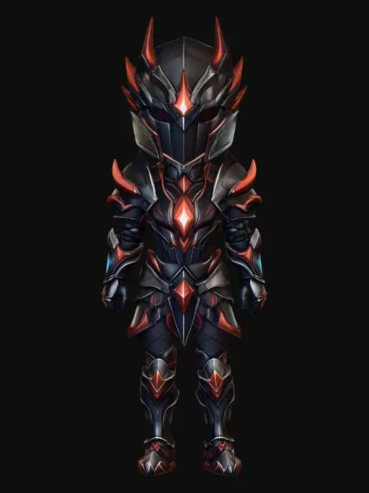 3D model for Crimson Obsidian Knight