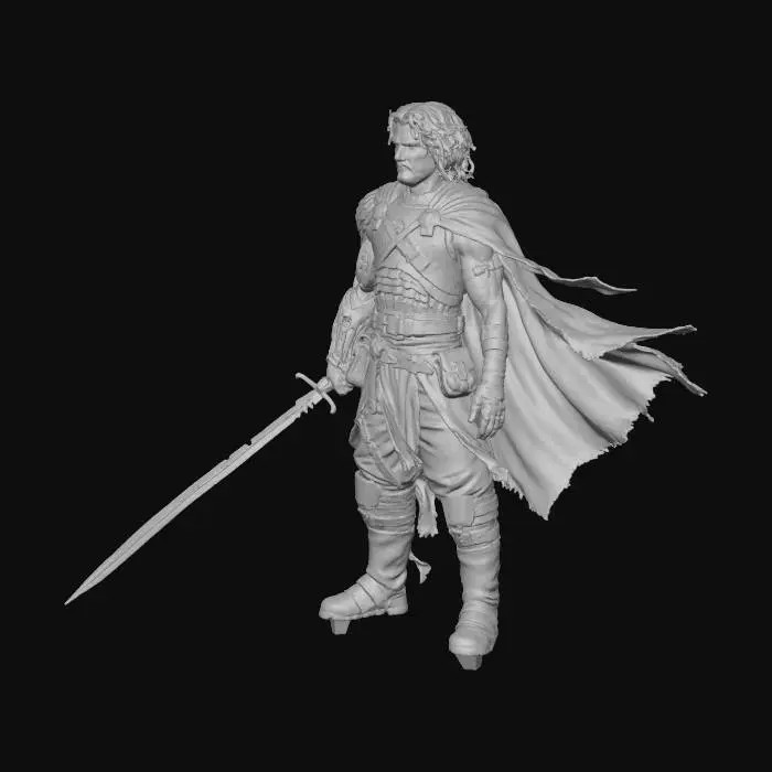 3D model for Warrior of the Ruins