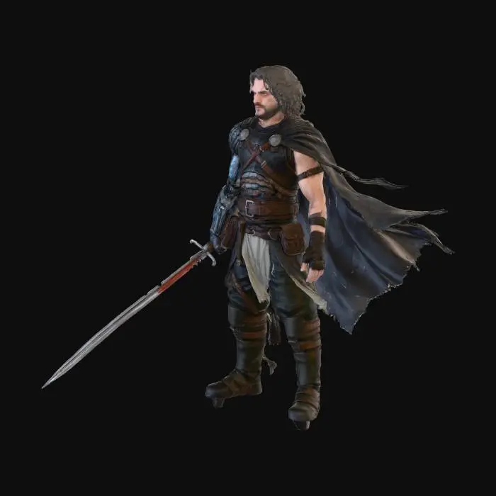 3D model for Warrior of the Ruins