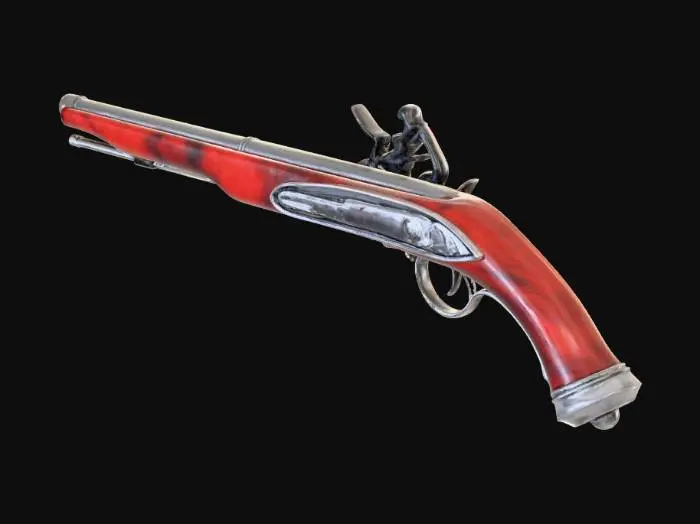 3D model for Flintlock Cavalry Pistol