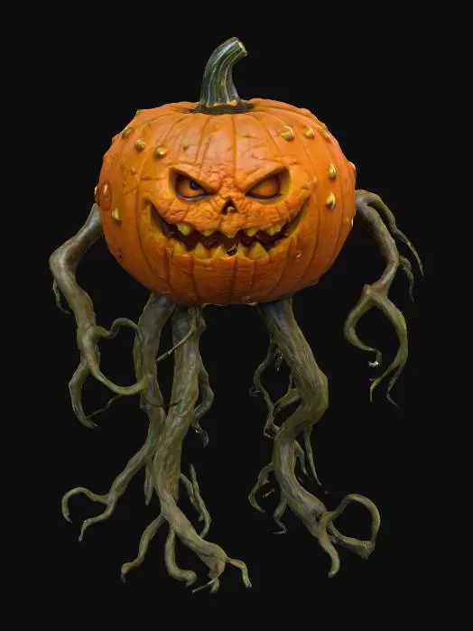 3D model for #Halloween2025#, Mutated Pumpkin