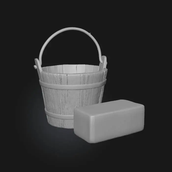 3D model for Old  Bucket