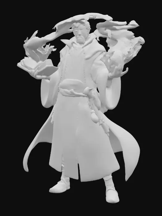 3D model for Mystic Flames Mage