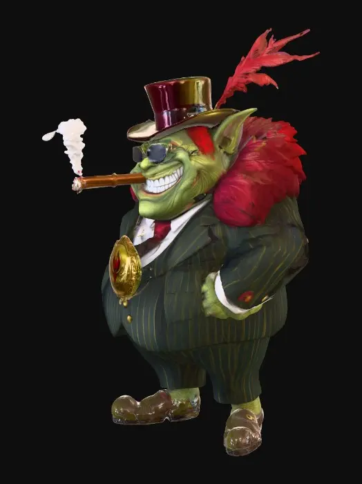 3D model for Goblin Boss Swagger
