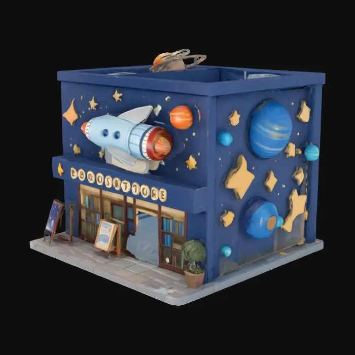 3D model for Galactic Book Nook